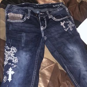 💎BLINGED OUT- INDIGO💎 Cowgirl stuff Jeans